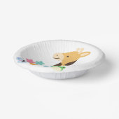 My First Birthday. Giraffe and Happy Animals Desig ペーパーボウル (傾斜あり)