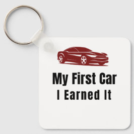 My First Car Keychain – I Earned It – Proud First  キーホルダー