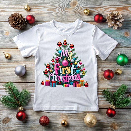 My First Christmas ベビーTシャツ