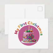 My First Christmas #1 シーズンポストカード (正面/裏面)