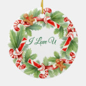 My First Christmas 2025: Personalized Photo セラミックオーナメント (裏面)