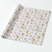 My First Christmas Baby Animals Wrapping Paper ラッピングペーパー (アンロールド)