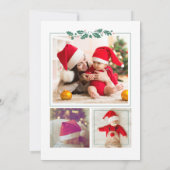 My First Christmas Baby Birth Photo シーズンカード (裏面)