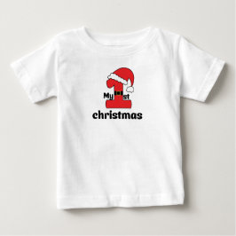 My first Christmas Baby T-S, Baby shower Gift, ベビーTシャツ