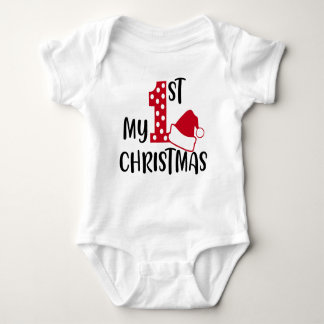 🎄My First Christmas Baby T-Shirt | Cute Holiday👶 ベビーボディスーツ