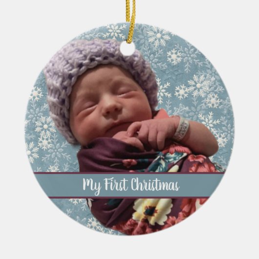 My First Christmas Ceramic Ornament セラミックオーナメント (正面)