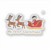 My First Christmas – Cute Baby Sticker シール (正面)