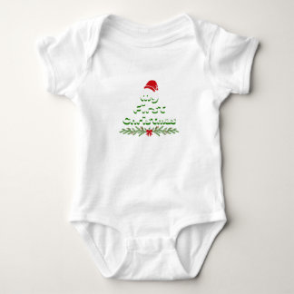 My First Christmas | Cute Holiday Baby outfit ベビーボディスーツ