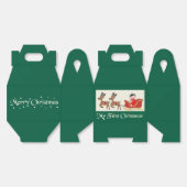 My First Christmas Favor Box– Cute Baby & Reindeer フェイバーボックス (見開き)