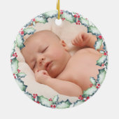 My First Christmas-Grandmother, Photo Keepsake セラミックオーナメント (裏面)