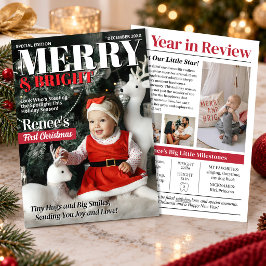 My First Christmas Magazine Cover グリーティングカード シーズンカード