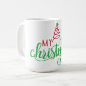 My First Christmas Mug | Cute Holiday Baby Gift Cu コーヒーマグカップ (正面左)