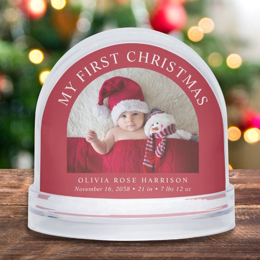 My First Christmas Newborn Baby Photo