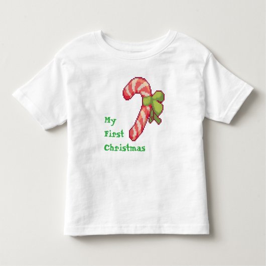 My first Christmas Pixel Art, Pixelart  トドラーTシャツ (正面)