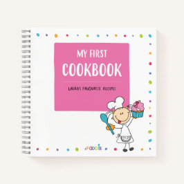 「MY FIRST COOKBOOK」キッズパーソナライズされたレシピ本 ノートブック