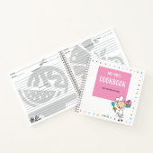 「MY FIRST COOKBOOK」キッズレシピ渦巻き型ノート ノートブック (内部)