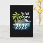 My First Cruise 2026 Funny First Time Cruise Vacat カード (黄色い花)