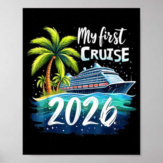 My First Cruise 2026 Funny First Time Cruise Vacat ポスター (正面)