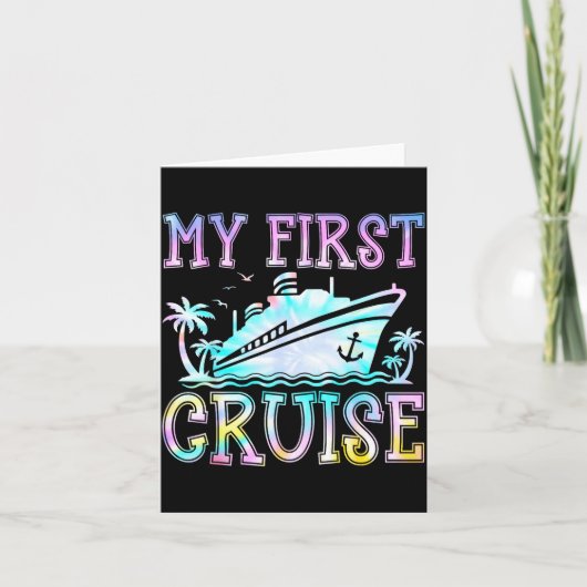My First Cruise Cruise Ship First Time Cruise Vaca カード (正面)