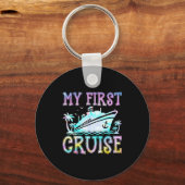 My First Cruise Cruise Ship First Time Cruise Vaca キーホルダー (正面)