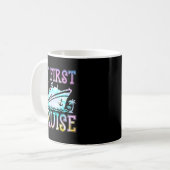My First Cruise Cruise Ship First Time Cruise Vaca コーヒーマグカップ (正面左)