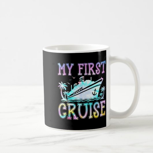 My First Cruise Cruise Ship First Time Cruise Vaca コーヒーマグカップ (右)