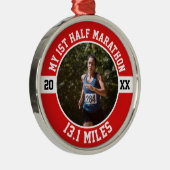 My First Half Marathon Runner 1st Running 13 1 メタルオーナメント (右)