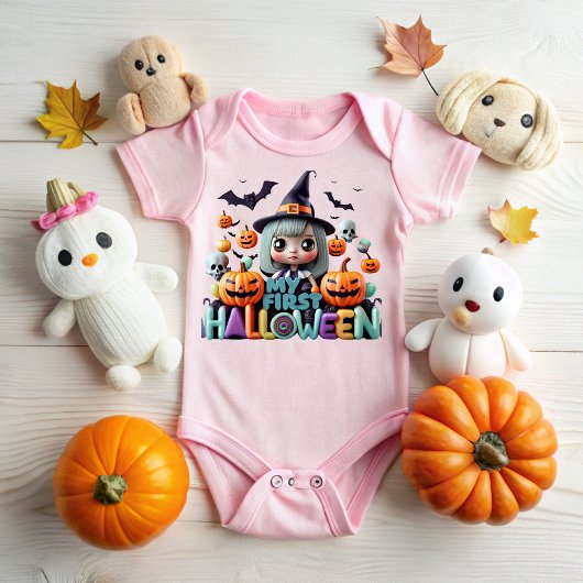 My first Halloween ベビーボディスーツ