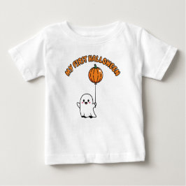 My First Halloween Baby Bodysuit - Cute Ghost ベビーTシャツ
