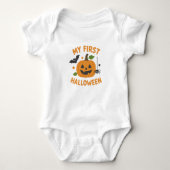 My First Halloween Cute Baby Bodysuit | Newborns  ベビーボディスーツ (正面)