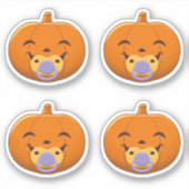 My First Halloween Pacifier Pumpkin Set of 4 シール (正面)
