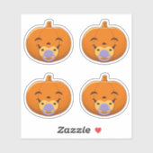My First Halloween Pacifier Pumpkin Set of 4 シール (シート)
