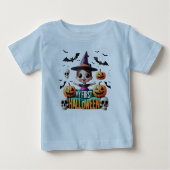 My first Halloween: Scares and laughter! ベビーTシャツ (正面)