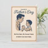 My First Hero – 父の日のカード 招待状 (スタンド正面)