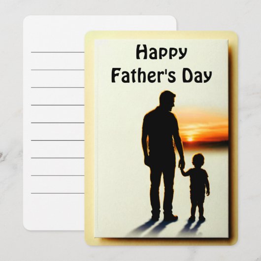 My First Hero – Father’s Day Card 招待状 (正面/裏面)