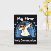 My First Holy Communion  カード (黄色い花)