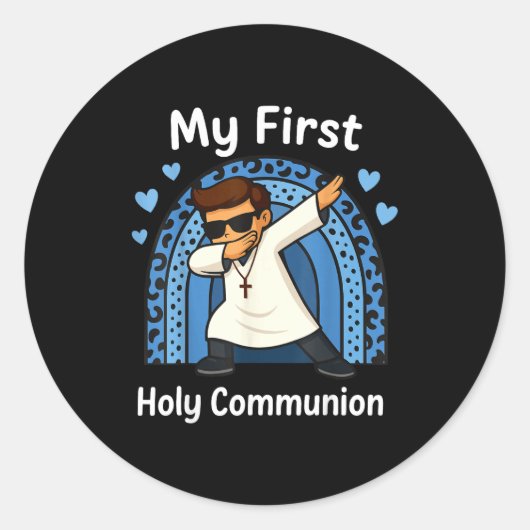 My First Holy Communion ラウンドシール (正面)