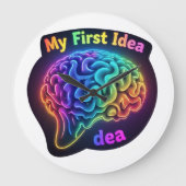My First Idea – Creative and Inspirational Design ラージ壁時計 (正面)