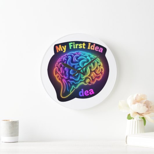 My First Idea – Creative and Inspirational Design ラージ壁時計 (ホーム)
