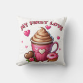 My First Love Cupcake And Coffee クッション (正面)