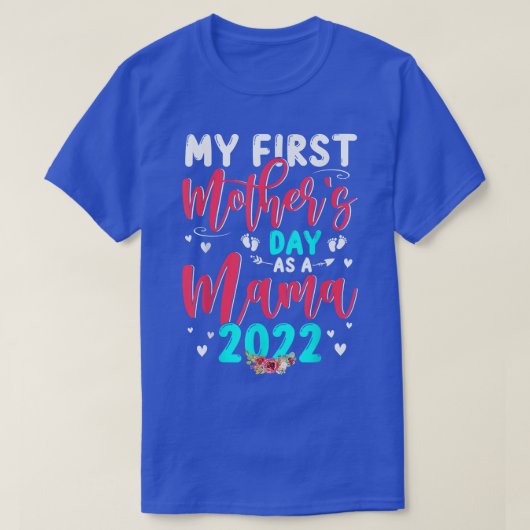 My First Mother's Day As A Mama 2022 Pregnancy Ann Tシャツ (デザイン正面)