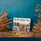 My First Mothers Day Retro Photo Collage フォトプラーク (側面)