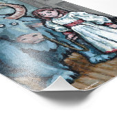 My First Pet #1 – 超現実的な奇妙なゴシック生物 フォトプリント (角)