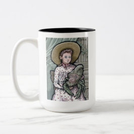 My First Pet #3 – 超現実的な奇妙なゴシック生物 ツートーンマグカップ