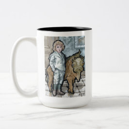 My First Pet #4 – 超現実的な奇妙なゴシック生物 ツートーンマグカップ