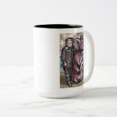 My First Pet #6 – 超現実的な奇妙なゴシック生物 ツートーンマグカップ (正面右)