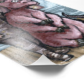 My First Pet #6 – 超現実的な奇妙なゴシック生物 フォトプリント (角)