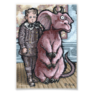 My First Pet #6 – 超現実的な奇妙なゴシック生物 フォトプリント