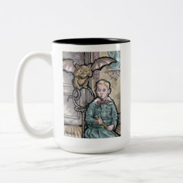 My First Pet #8 - Surreal Odd Goth Creature ツートーンマグカップ