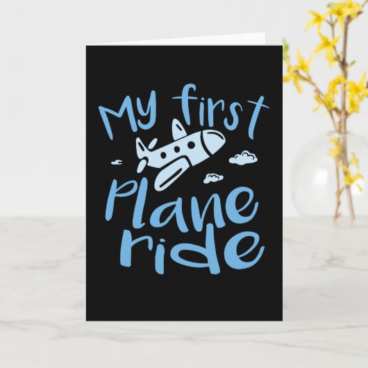 My First Plane Ride カード (黄色い花)